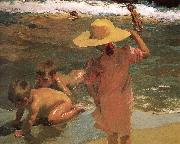 Joaquin Sorolla Children swimming beach Germany oil painting artist